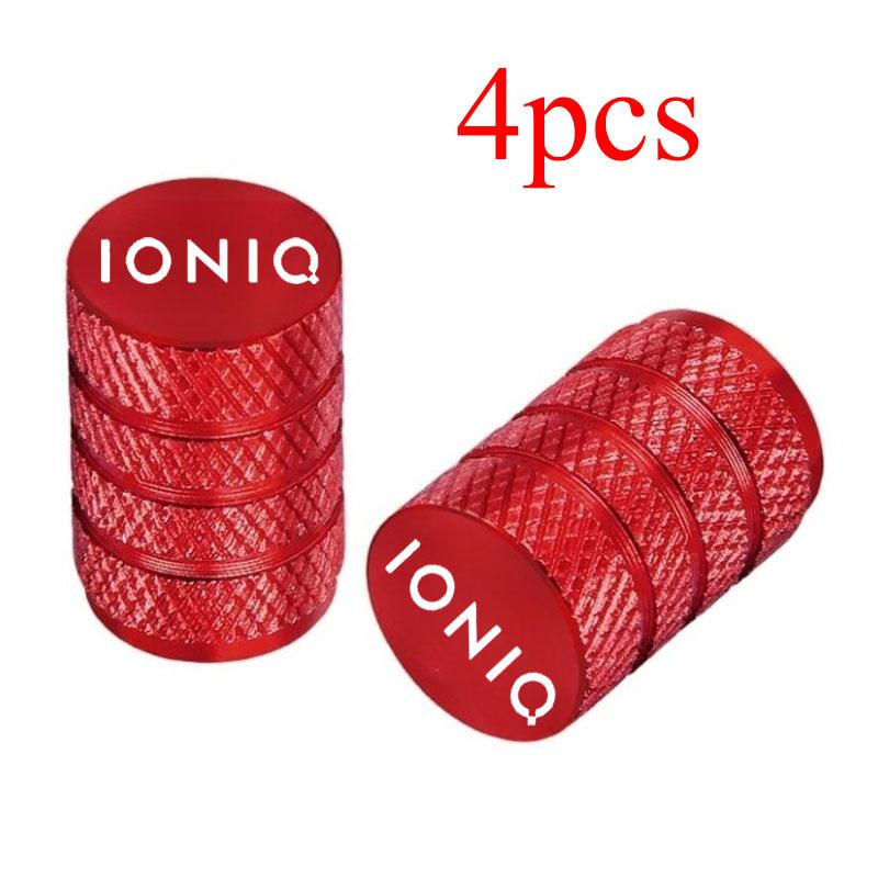 4pcs Car Wheel Tire Air Valve Caps Stem Cover Caps Airdust Covers with Brand For Hyundai Ioniq Letter Badge N Line Stem Caps1