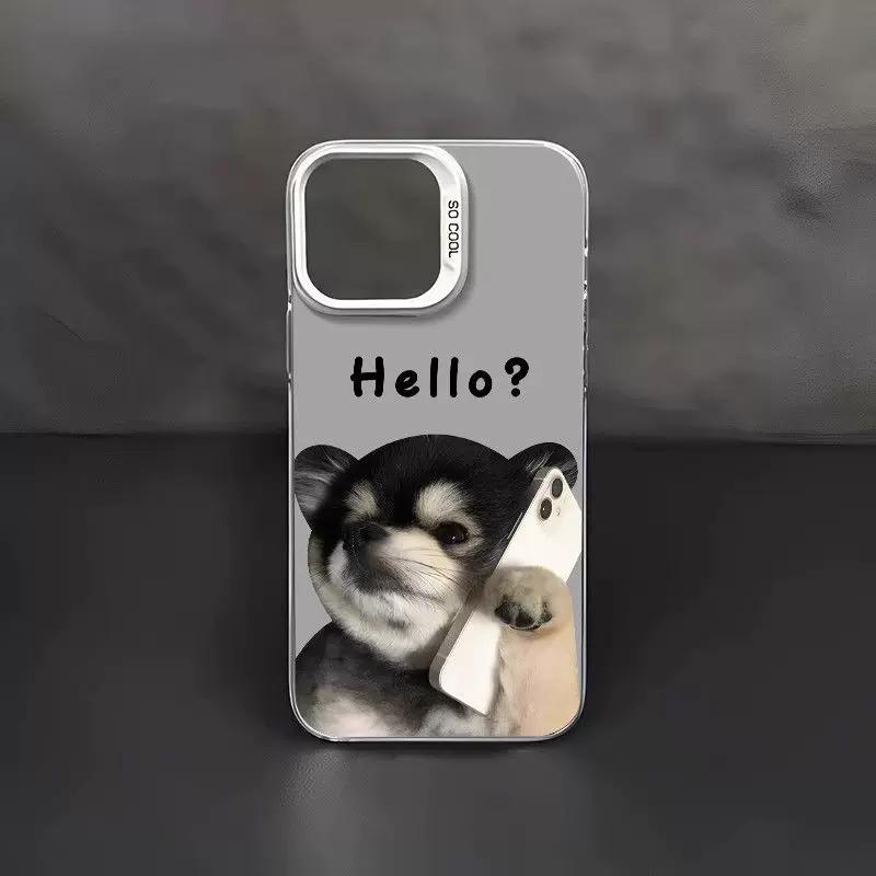 Забавный чехол для телефона с мемом про сиба-ину для iPhone, Милый защитный чехол с рисунком собаки