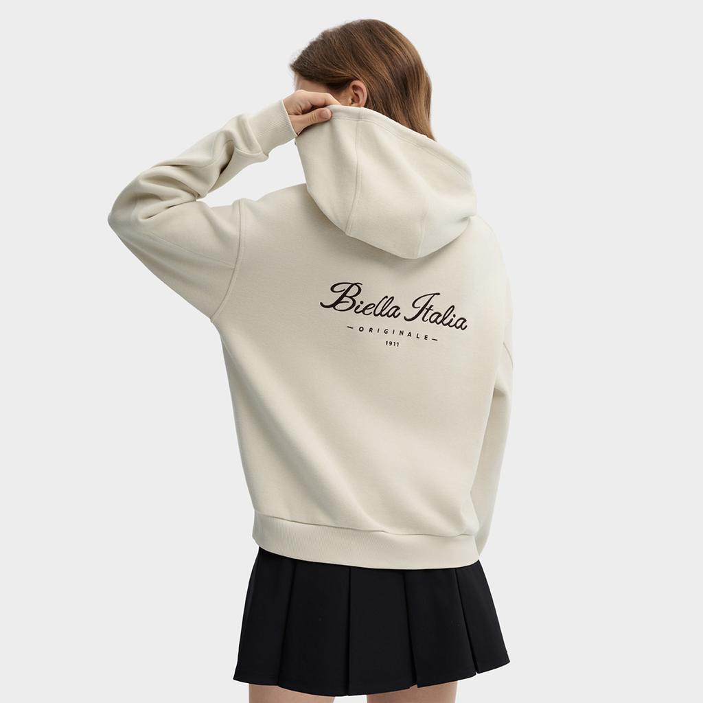 Fila Оригинальная Модная Личность Трендовый Минималистичный Ретро Спортивный Повседневный Удобный Универсальный Худи Женские худи Миндальный Хаки F11W619212FBG