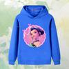 Autumn Single Fun Printed Girl Group Fashion Boy Girl  Casual Comfortable Warm Hooded Sweatshirt Children Long Sleeved Clothing