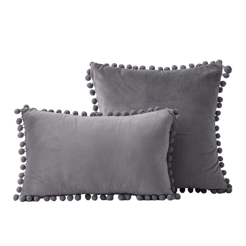 Наволочки для подушек 18x18 бирюзового цвета: 2 упаковки удобных мягких помпонов бархатных квадратных декоративных наволочек для декора дома в фермерском стиле