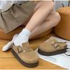 Темперамент Толстоподошвенные Birkenstocks Улица Фрид Универсальные Носить сумку-педаль тапочки на полторы ноги Spice Girls Осень Женщины