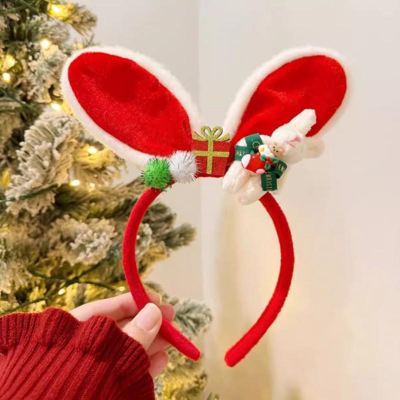 Children's Christmas Antler Headband Hair Clip - Festive Holiday Accessory