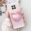 For Huawei Nova 8i Case Honor 50 Lite Back Cover flower Butterfly Painted Soft Silicone TPU  Shells For Honor50 Lite Nova8i Capa