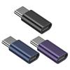 Микро-USB female на Type C male OTG адаптер с поддержкой быстрой зарядки и передачи данных