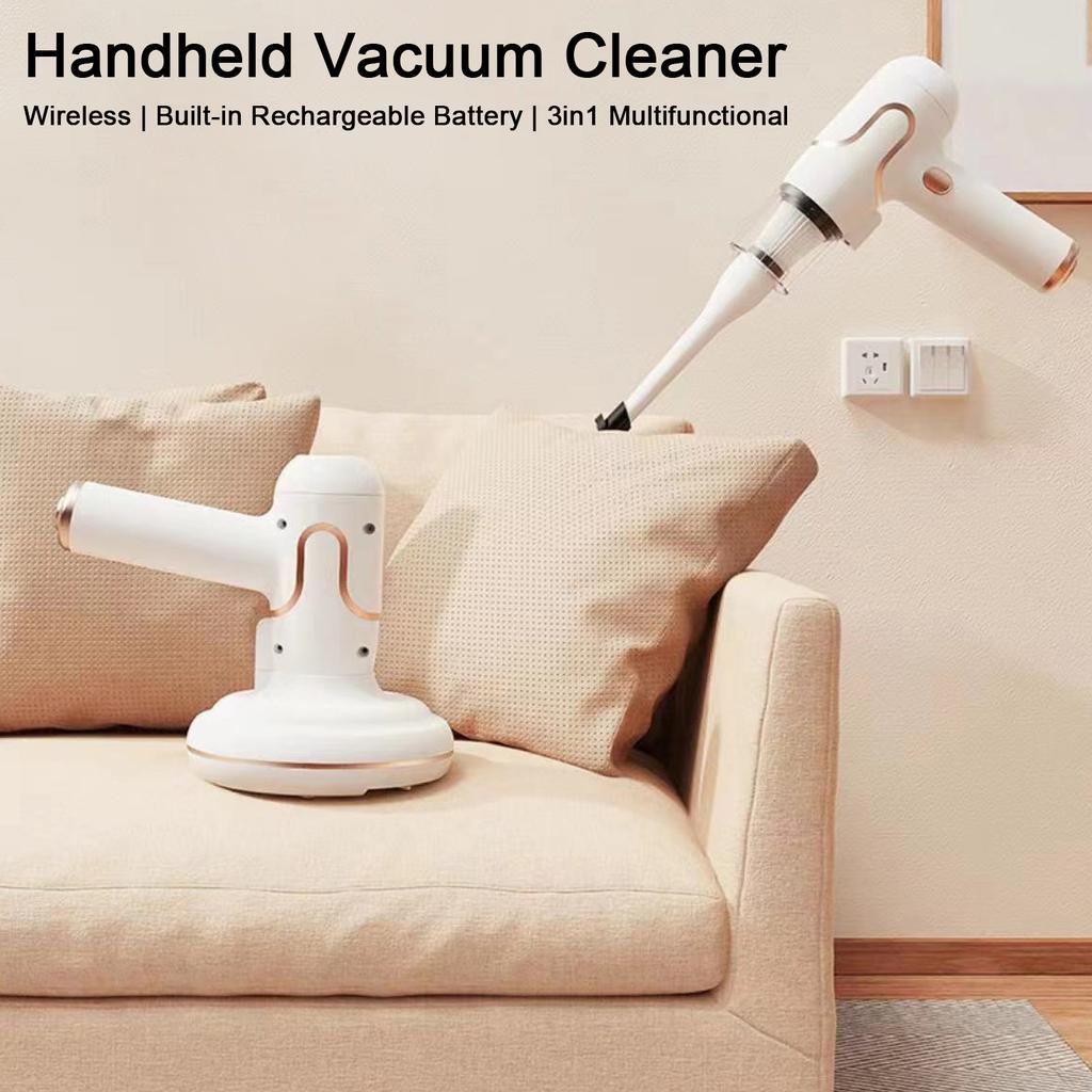 Bed Mattress Vacuum Cleaner Handdeld UV Lamp Sterilization Strong Suction 8000 Times/min Beats for