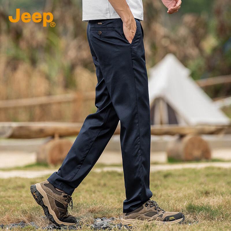 JEEP Men's Tencel Lyocell Blend Straight Fit Casual Business Pants