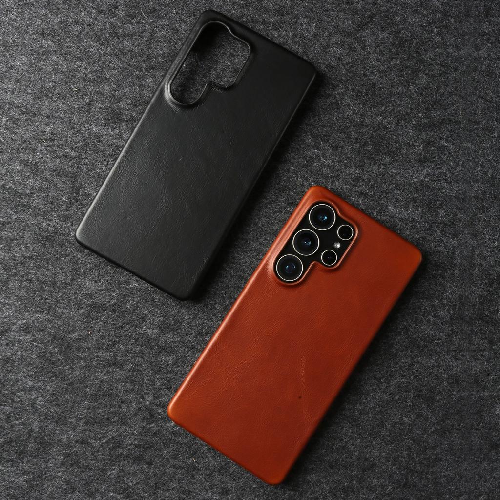 Натуральная Коровья Кожа Настоящая Кожа Чехол Для Samsung Galaxy S25 Ultra S26 S24 S23 S22 S21 Бизнес Защитная Задняя Крышка Чехлы Для Телефона