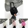 New Folded Bucket Bag Street Fashion Canvas Shoulder Bag Soft Texture Large Capacity Commuter Casual Puff Cloud Bag