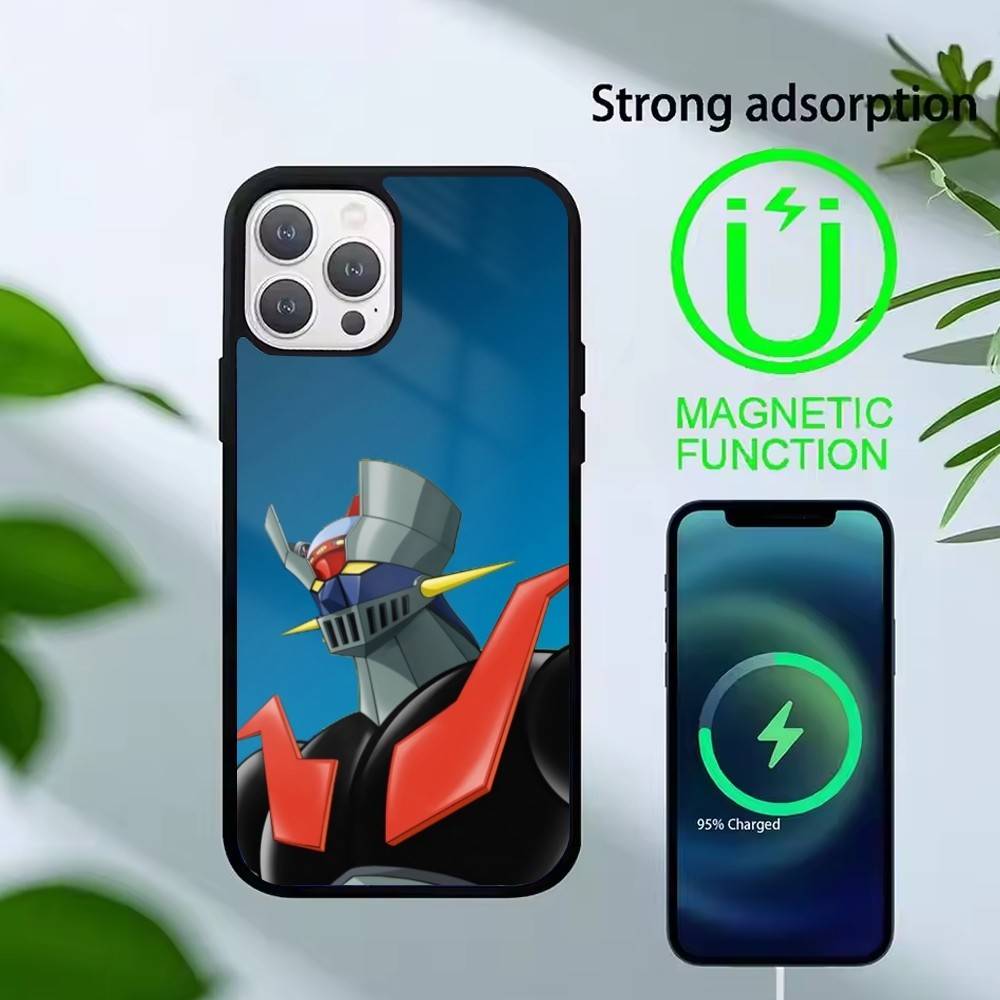 Anime Z-Mazinger Z Phone Case For iPhone 14,16,15,13,17,12,Plus,Pro,Max Magnetic For Magsafe Frosted Cover