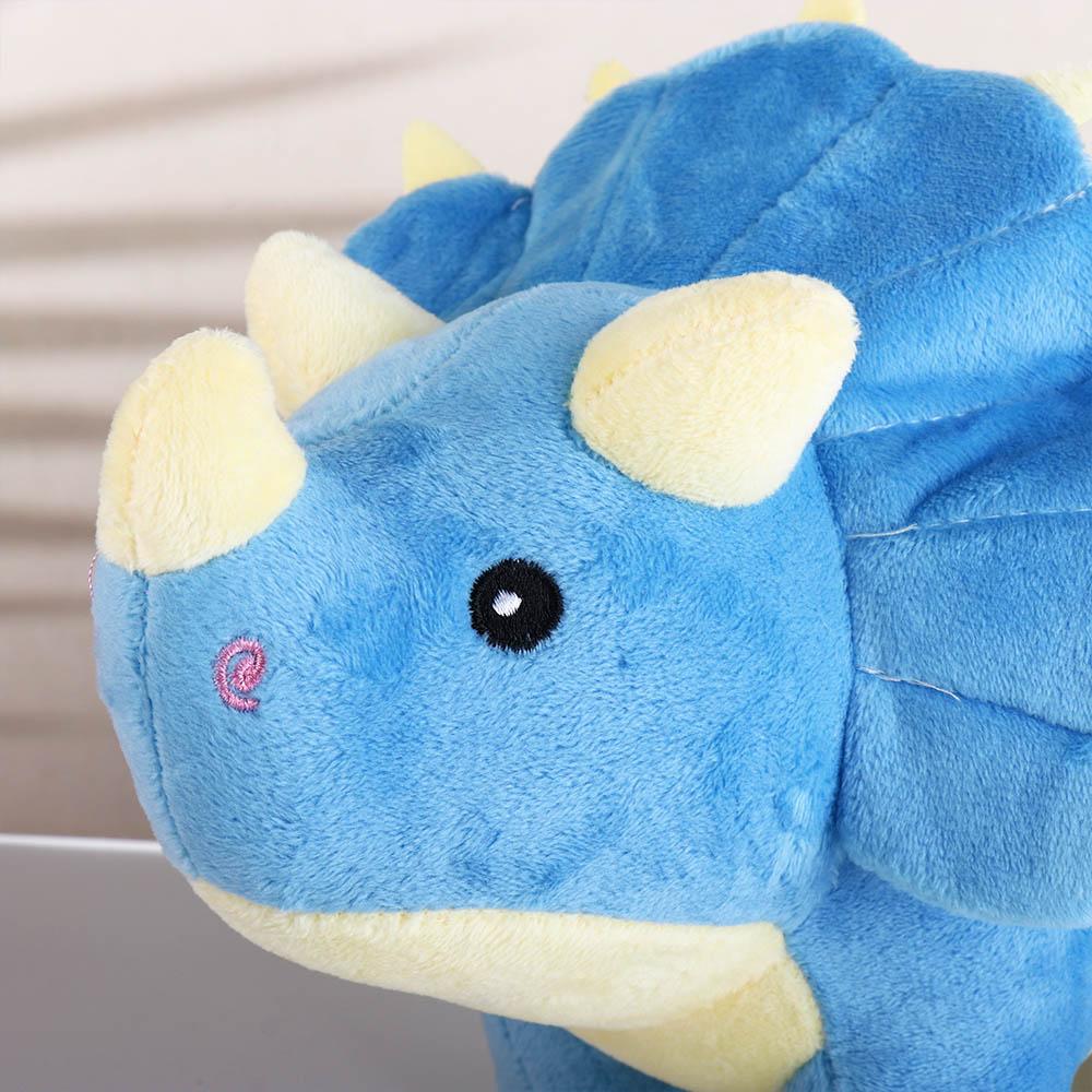 Детская игрушка Трицератопс Мягкая игрушка Динозавр Мягкая игрушка Динозавр Плюшевая кукла Плюшевые игрушки динозавры