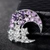 Rhinestone Inlay Brooch Pin Alloy Decor Badge Fashion Lapel Ornament  Gift