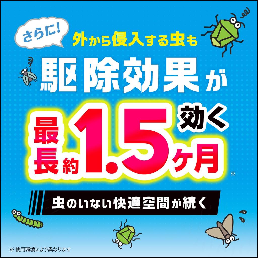 Крышка не требуется. Тип Easy Balsan Fog 2 шт. 6-10 татами. Эффект профилактики в месяцах. Не реагирует на пожарную сигнализацию. Для неприятных насекомых в