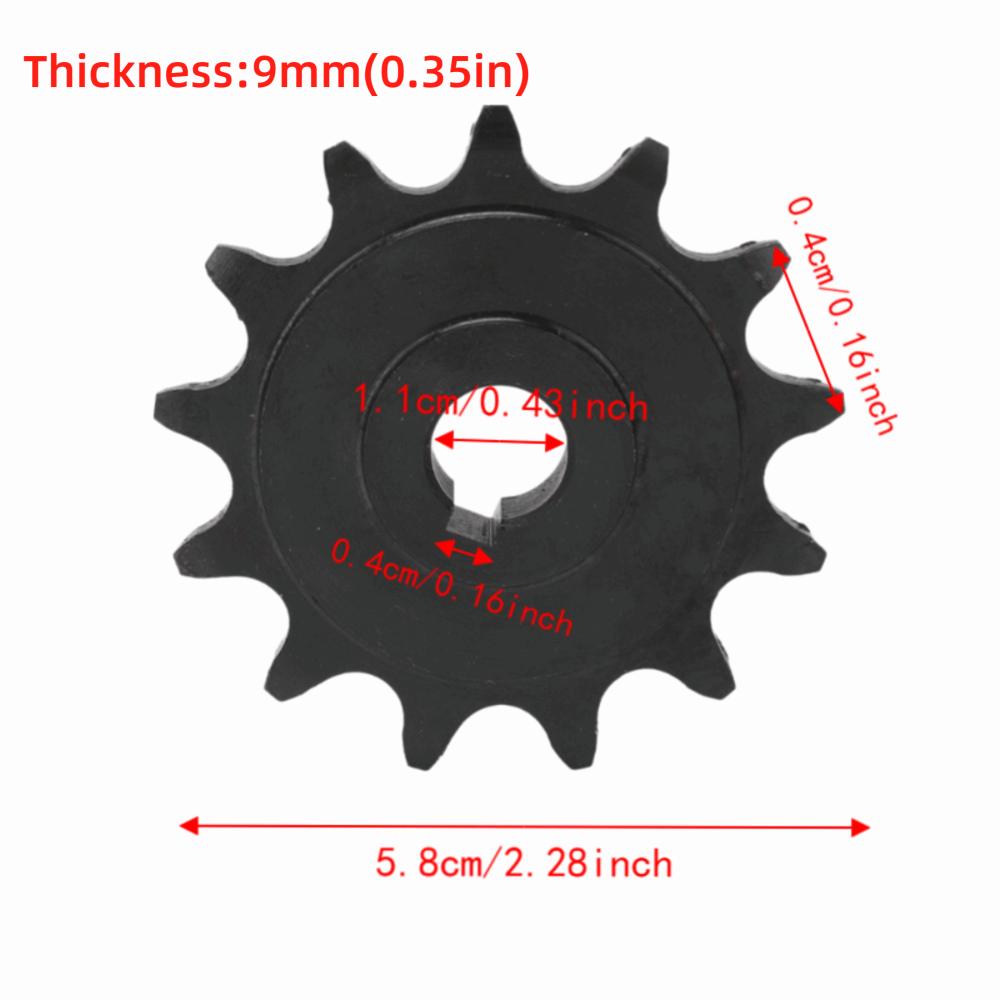 410 13T Chain Sprocket with Crankset Sprocket Gear Durable Chain Wheel Sprocket for Scooter