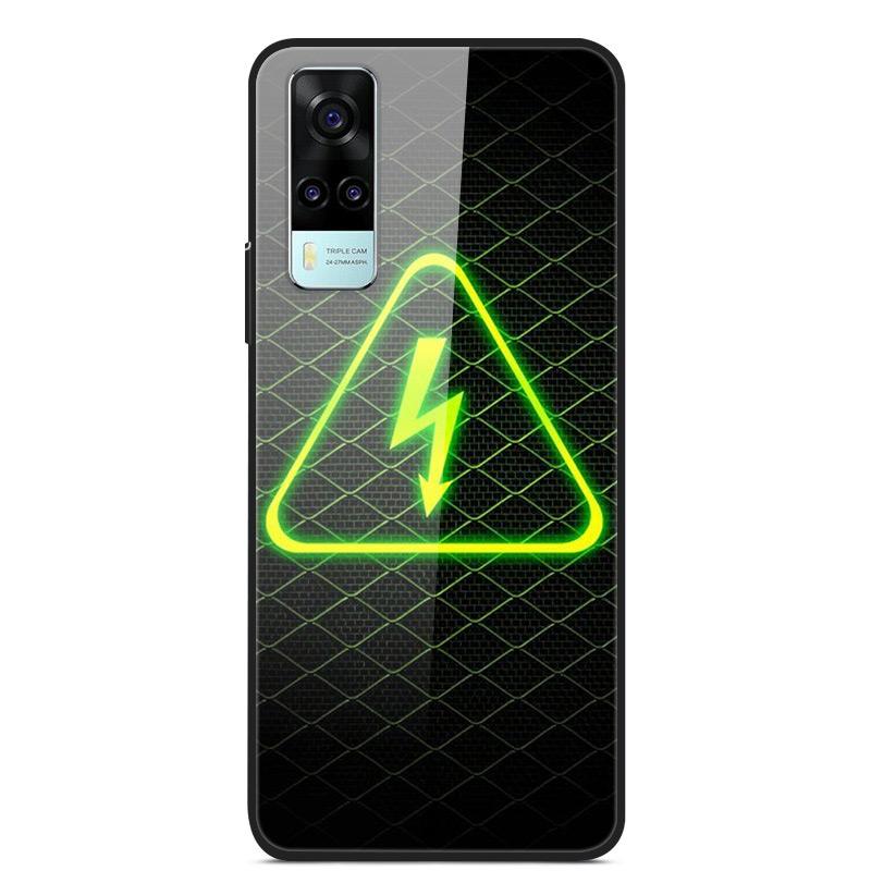 Tempered Glass Case For Vivo Y31 Y51 Case Soft Silicome Bumper For Vivo Y51 Y31 Phone Case Hard Glass Back Cover Y 31 Y 51 Funda