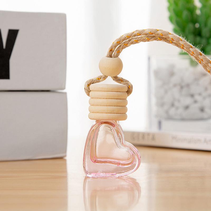 Perfume Bottle Ornament Hanging Empty Bottle Essential Oil Diffuser Fragrance Air Freshener Scent Car Interior Accessory