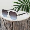 Неполяризованные мужские металлические солнцезащитные очки квадратной полурамки Rice Nails солнцезащитные очки женские градиентные повседневные трендовые очки