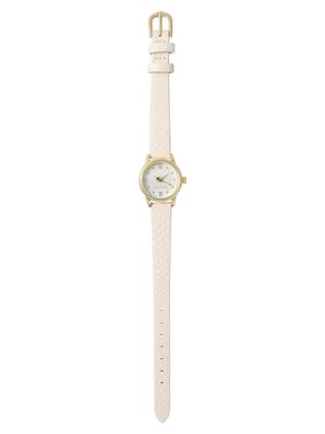 Часы на поясе цвета слоновой кости [Maison Fleur] женские, кожа