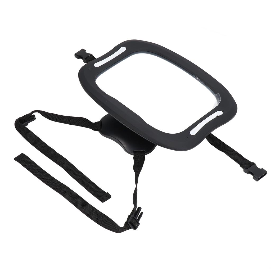 Детское автомобильное зеркало, ударопрочное, вращающееся на 360 градусов, широкое, прозрачное, детское зеркало заднего вида со светодиодами