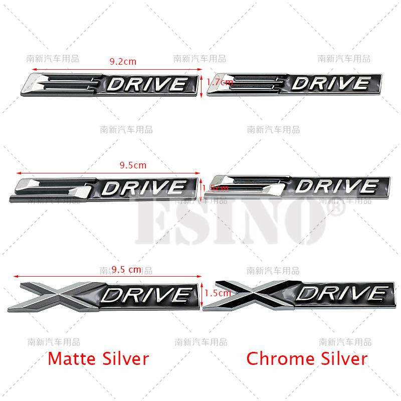 Car Styling 3D Metal Rear Trunk Emblem S Drive X Drive E Drive Badge  Adhesive Emblem for BMW X1 X2 X3 X5 X6 X7 i3 i4 i7 iX iX3