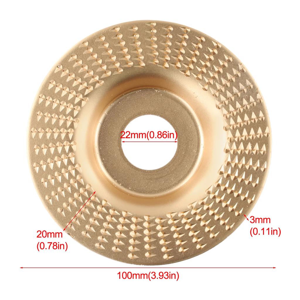 Круг для шлифования дерева Угловая шлифовальная машина Диск для шлифования Дуга Плоский конический диск Абразивный инструмент Формовка отверстий Шлифование Резьба Вращающийся инструмент