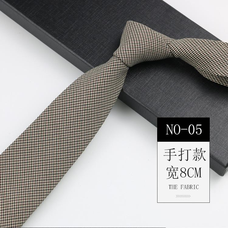 Клетчатый галстук мужской, британский стиль, деловой кэжуал, рубашка для костюма, высококлассный полосатый трендовый галстук женский ручной работы