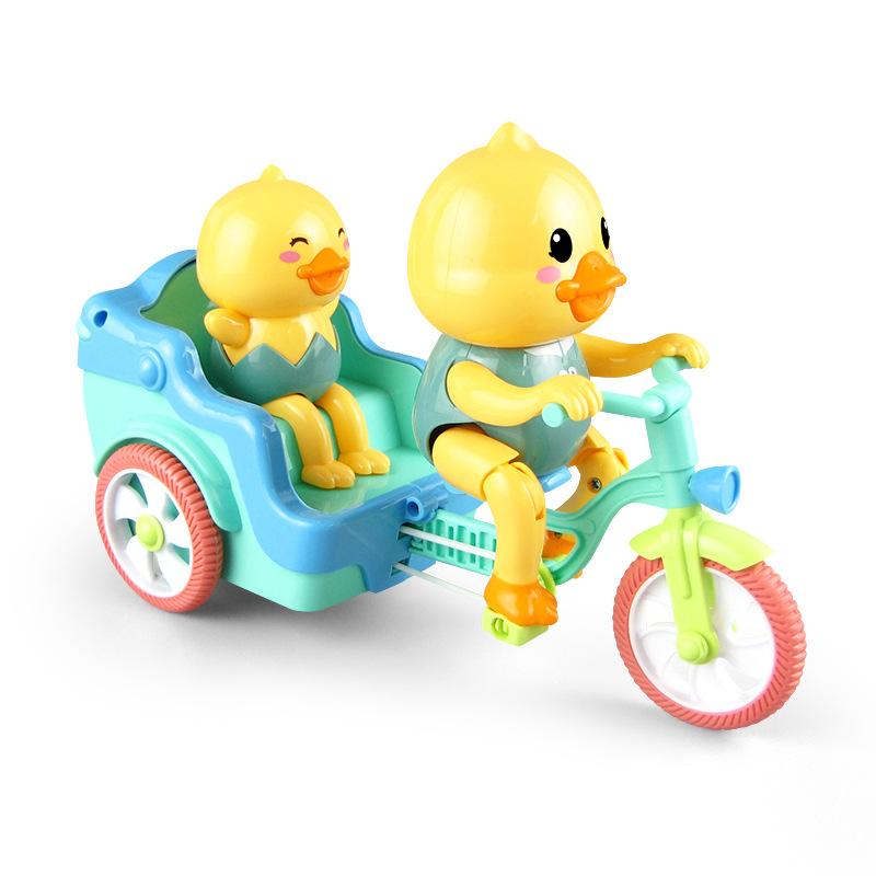 Электрический мультяшный трехколесный велосипед Macey Duck Music Light Baby Детские игрушки