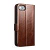 QIALINO For iPhone 16e Wallet Case Genuine Cow Leather Flip Cover Magnetic Clasp Full Protection