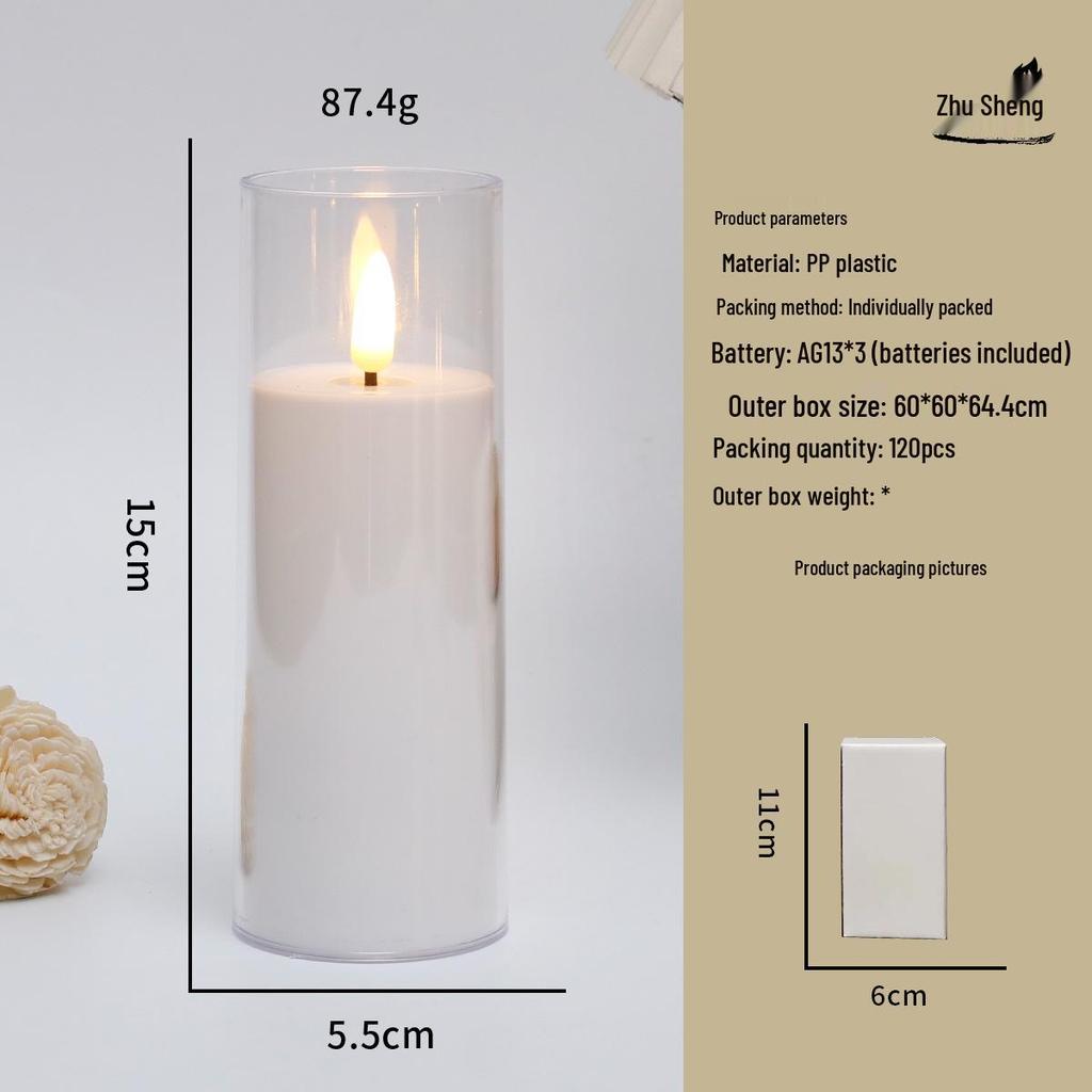 Remote Control LED Flickering Candle Cup for Weddings and Birthdays