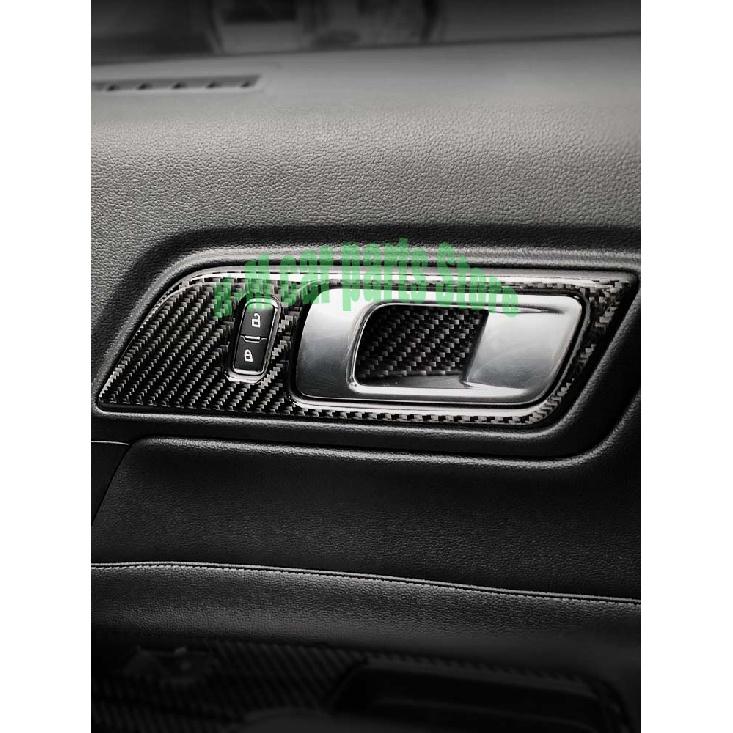 Скорость полета из углеродного волокна, дверные внутренние ручки, дверная чаша, декоративные наклейки для Ford Mustang, автомобильный Стайлинг 2015 2016