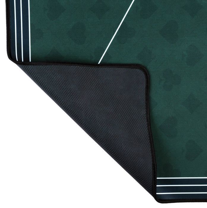 Tapis de poker - ENGELHART - 180 cm x 90 cm - Antidérapant - Polyester et caoutchouc - 3mm