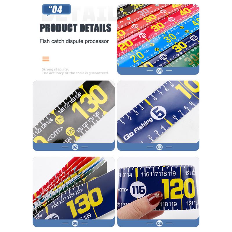 Водонепроницаемая линейка для измерения рыбы 130 см, складная рыболовная измерительная лента, наклейка, рыболовные принадлежности, снасти, инструмент