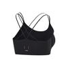Li-Ning Фитнес-серия, однотонная легкая поддержка, спортивный бюстгальтер для йоги, женское нижнее белье, черный AUBT004-3