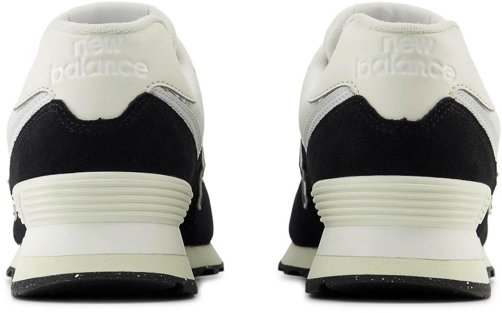 Кроссовки New Balance 574 черный с белым и болотно-зеленым