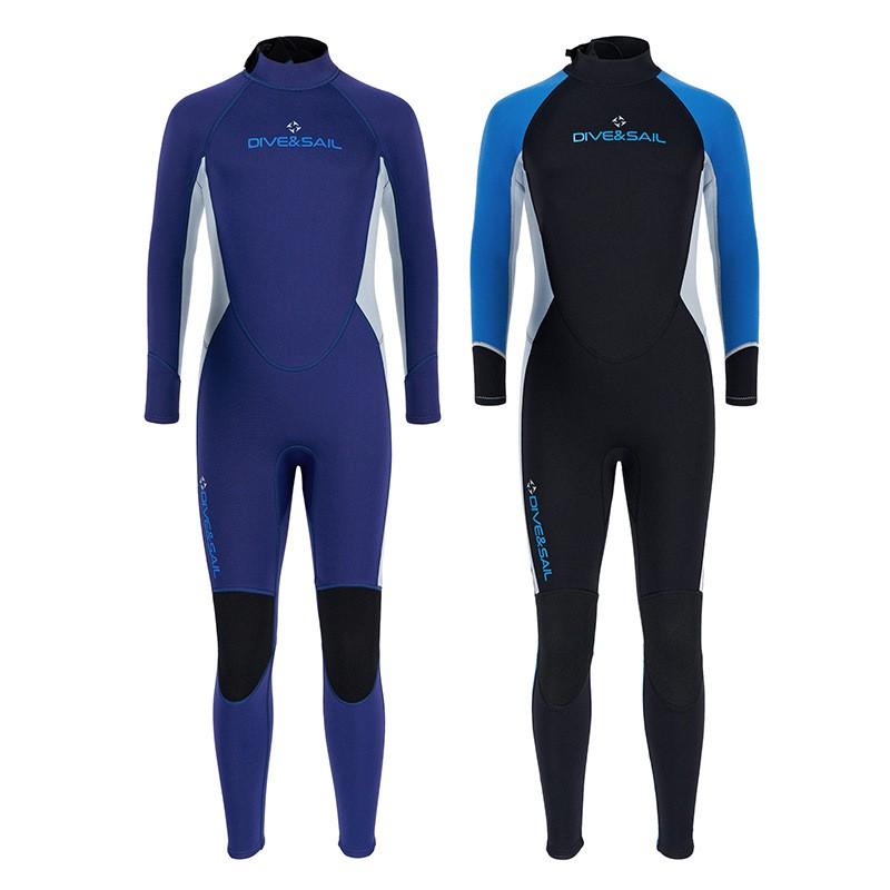 Kids 2.5mm Neoprene Wetsuit Snorkeling Diving Surfing Warm Fullsuit Boys Long Sleeve