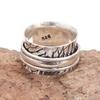 Silver Spinner Ring For Women Four Spinner Ring Fidget Silver Jewelry Ring"6.5"