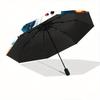 1pc Cute Ghost Pumpkin Fully Automatic Folding Portable Umbrella, 8 Iron Frames, Three-Fold Design, Suitable for All Seasons, Suitable for Outdoo
