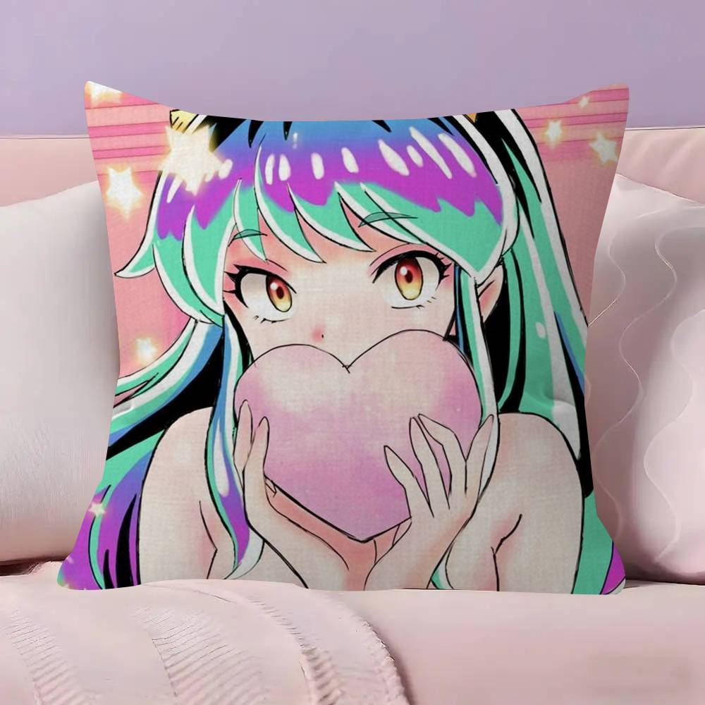 Urusei Yatsura Anime 4545cm Cushion Cover Pillow Cover Decor Pillowcase Home Pillowcase for Couch Pillow