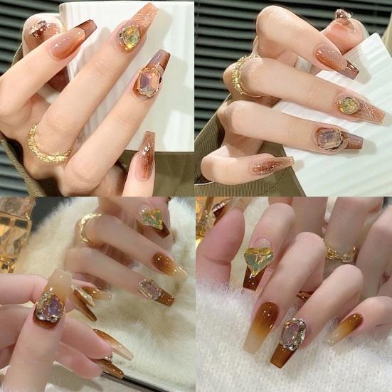 1 коробка, украшение для ногтей, стразы, 3D сердце/квадратный искусственный кристалл, Шарм, украшения для ногтей своими руками, чехол для телефона, декоративные аксессуары, принадлежности для маникюра