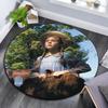 Anne of Green Gables pattern round rug,Carpet Rug for Living Room Bedroom Playroom ,Non-slip Floor Mat,Holiday Gifts and Birthday Gifts.