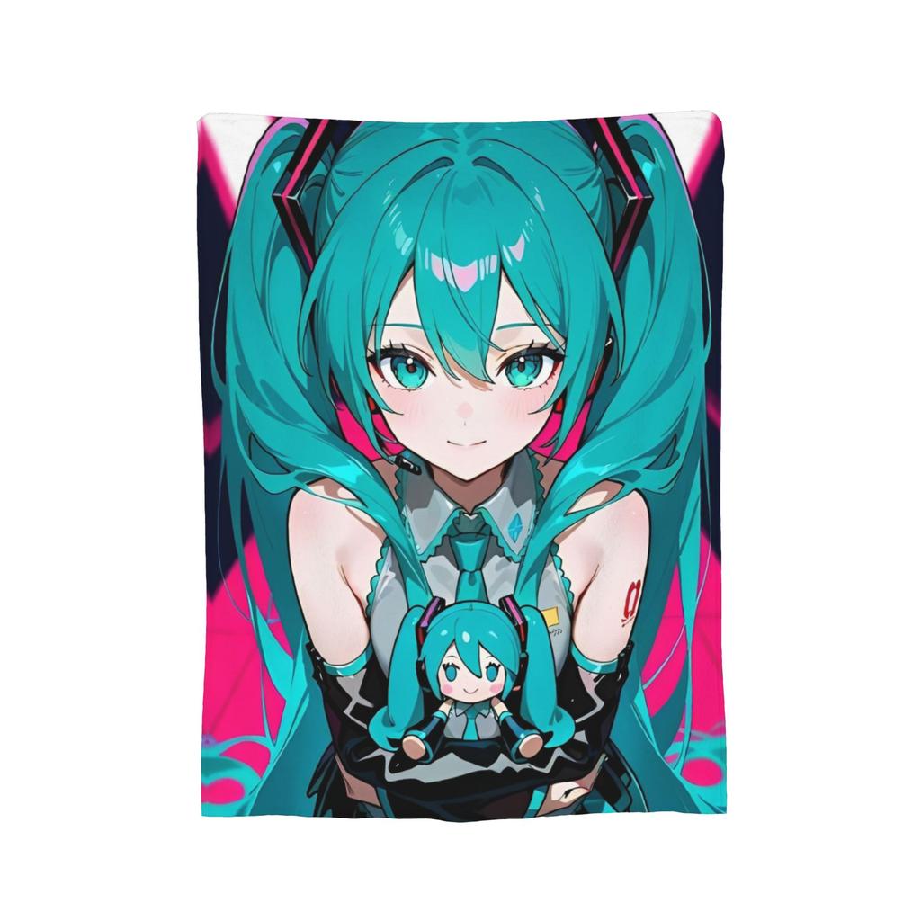 Аниме Hatsune Miku Одеяла Флис Текстильный Декор Многофункциональное Супер Теплое Плед Одеяло для Дома Путешествий Квилт