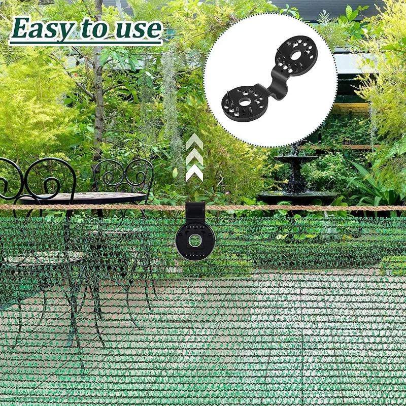 200pcs Outdoor Shade Cover Free Buckle Outdoor Multi-purpose Plastic Clip Awning Detachable Fixed Rod Special Clip for Sunscreen Net