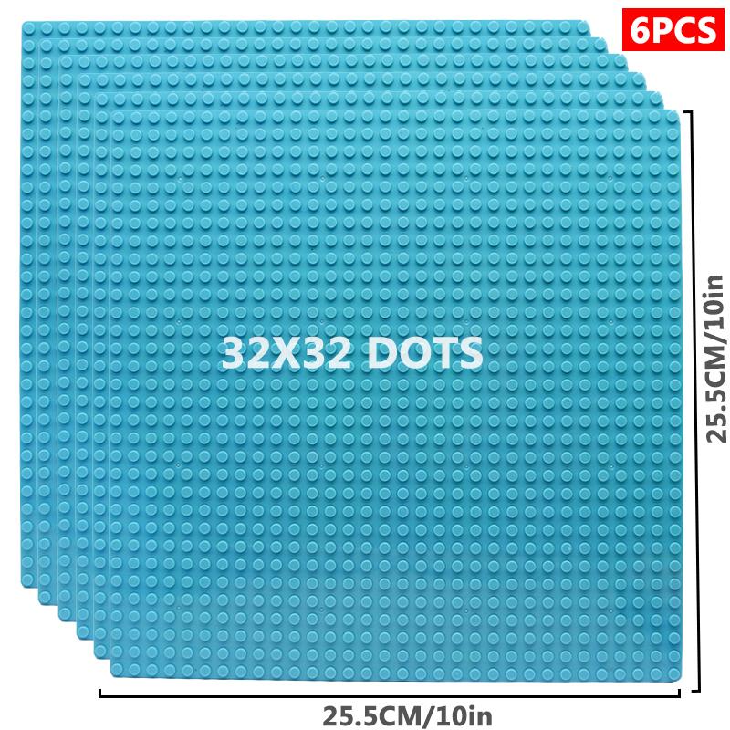 6 шт./компл. базовая пластина 32*32 32*16 шпильки классические фигурки строительные блоки пластины кирпичи опорная плита блоки детские игрушки для детей подарки