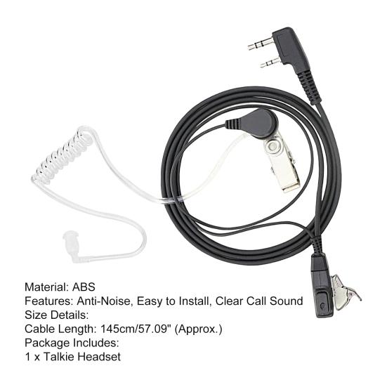 Рация Гарнитура Защита от шума Четкий Чувствительный Защита от помех Профессиональный Точное шумоподавление Воздушная акустическая трубка