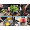 MAXCOOK 3-Piece Stainless Steel Mixing Bowl Set