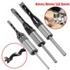 6/8/12.5mm HSS Square Hole Drill Bit Auger Bit Steel Mortising Drilling Craving Woodworking Tools