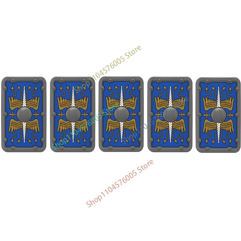 Средневековый Рим Щит Военные Строительные Блоки Фигурка Римского Солдата Воина Рыцаря Лучник Фартук Плащ Аксессуары Кирпичная Игрушка Подарок