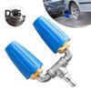 360-degree Rotating Turbo Nozzle 4-6 GPM 4000 PSI Easy To Install Quick Connector Dual Turbo Nozzle Pressure Washer Accessories