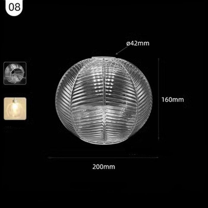 Большой прозрачный стеклянный абажур особой формы 42 мм, открывающаяся чаша, винная кружка, тыква, нестандартный прозрачный E26 E27, сменный абажур