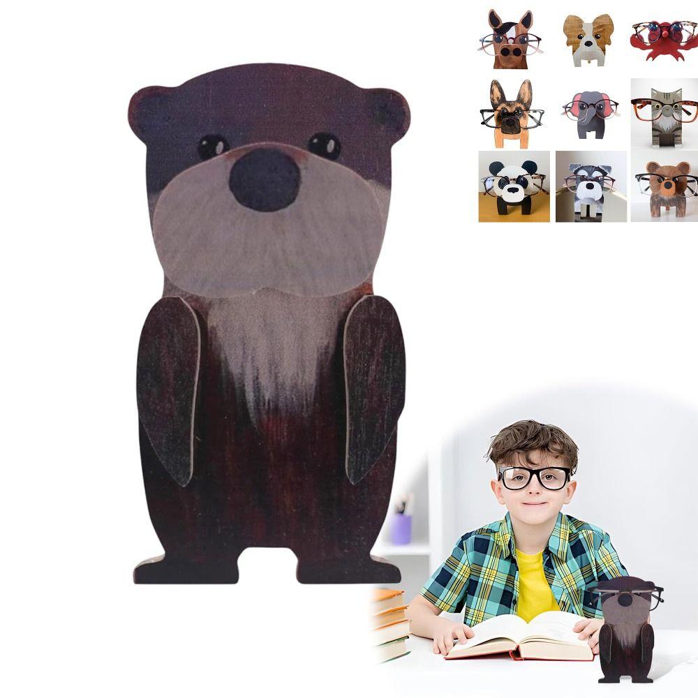 Деревянная подставка для очков в виде животных, ручная работа, деревянный орнамент, новый держатель для очков в виде животных